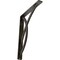 Ekena Millwork Miller Wrought Iron Bracket, (Single center brace), Antiqued Warm Silver 1 1/2"W x 10"D x 12"H BKTM01X10X12SMIAWS - alternate 1